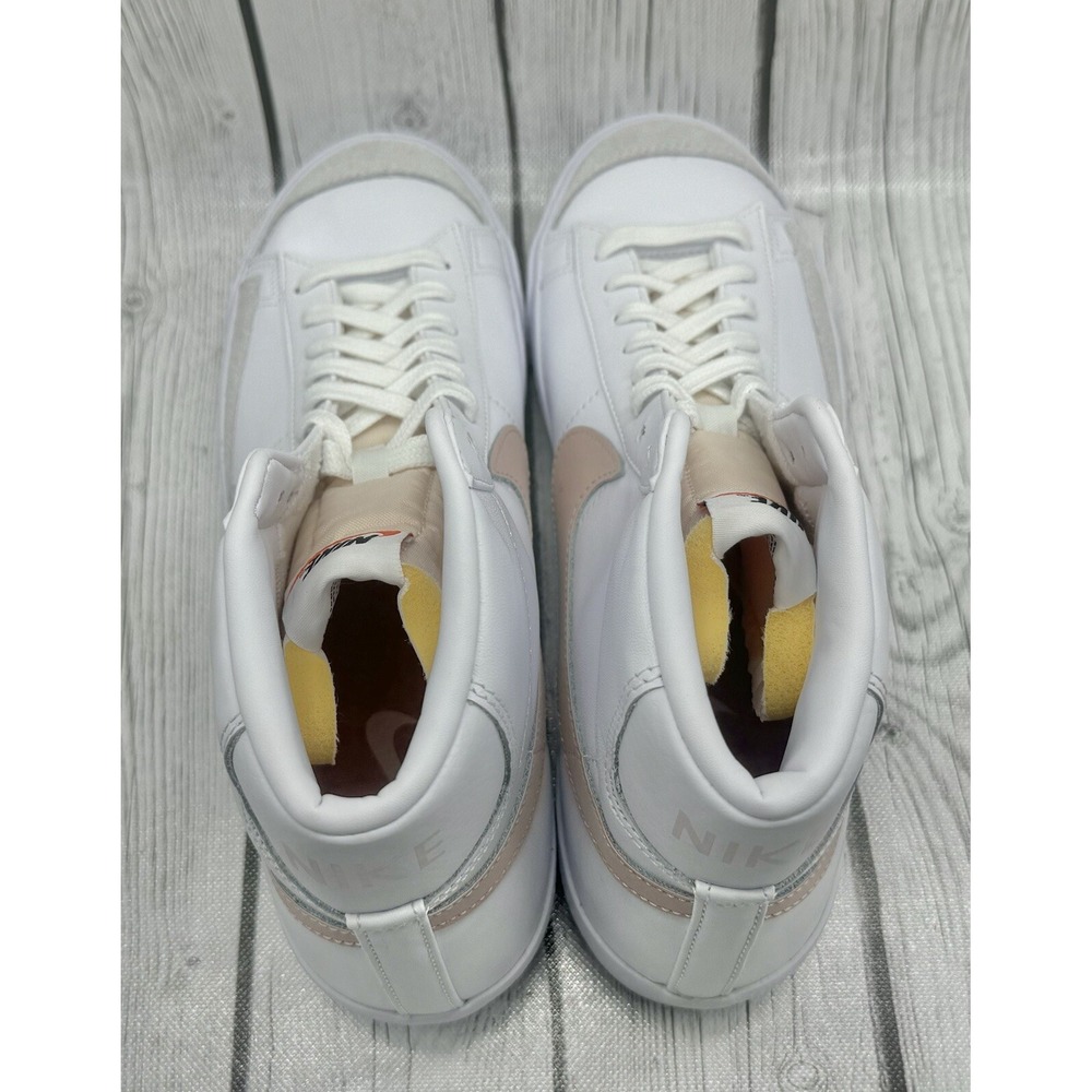 Nike Women's Blazer Mid '77 Vintage White Pink Oxford Size 12 CZ1055‑118 - Picture 3 of 7